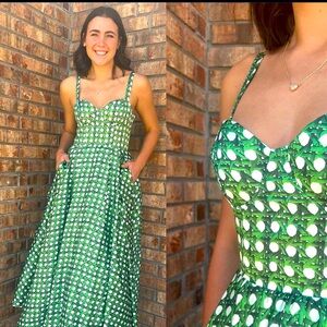 Lattice Bustier Midi Dress. Boutique brand
